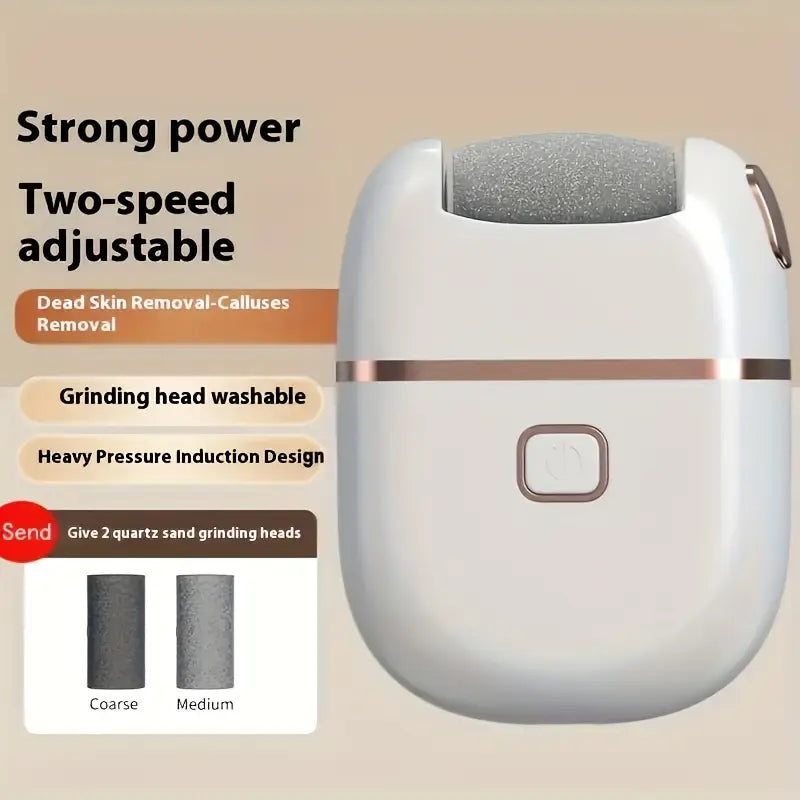 Profi USB Pedikúrní Pilník XIAKE – 3 Brousky, Hladké Paty za Chvíliý, USB Nabíjení